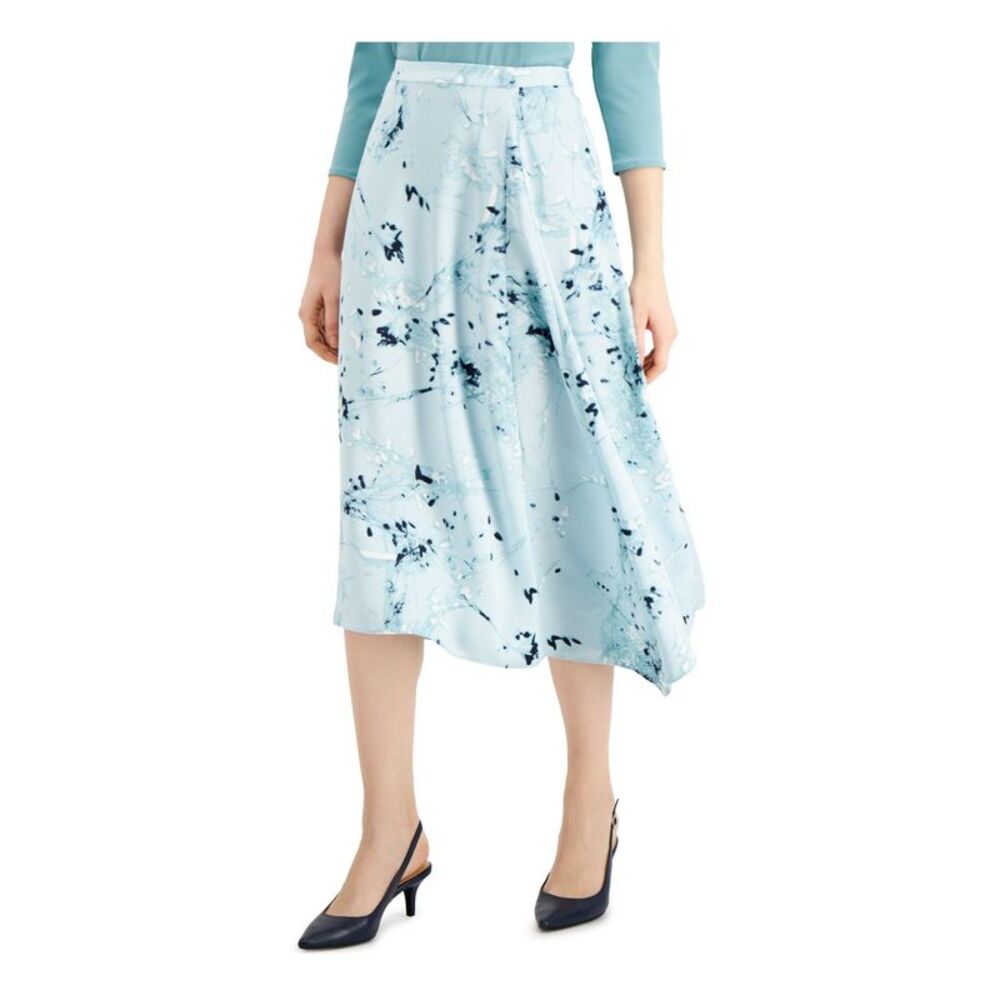 ALFANI Womens Midi Wear To Work A-Line Skirt